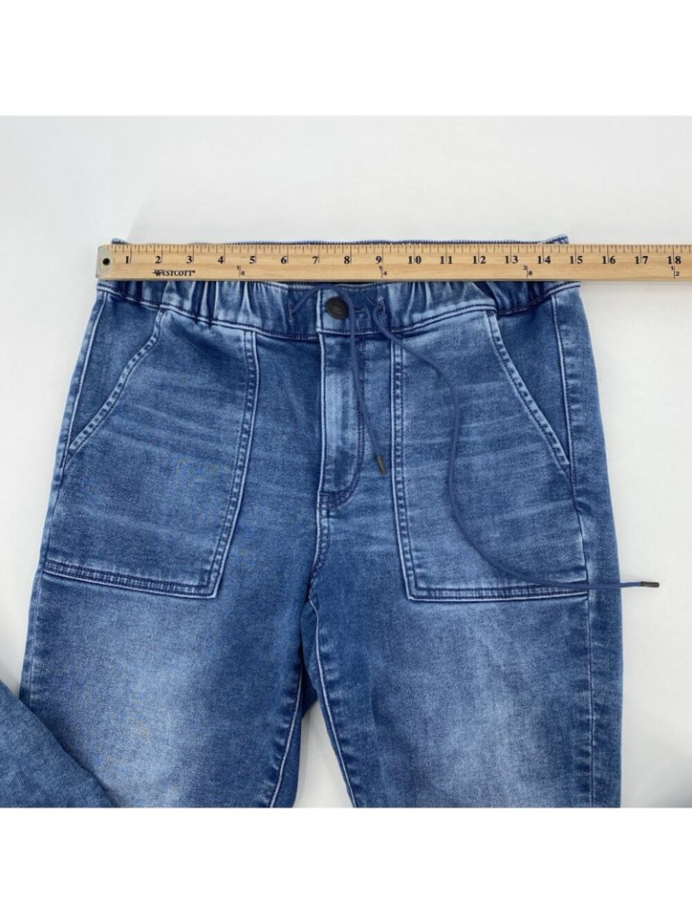 American Eagle Women’s Next Level Stretch Denim Jogger Jeans Size 10 SHORT - Picture 5 of 12